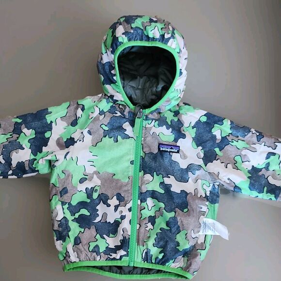 Patagonia Other - Patagonia Camo/Green Reversible Puffer Coat Toddler 24m/2T Jacket A1
